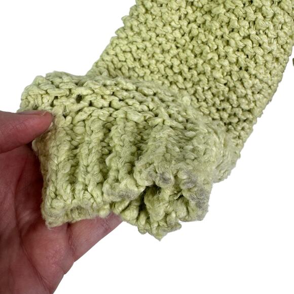 Pilcro Anthropologie Sailcloth Hooded Sweatshirt Cropped Loose Knit Green Small - Picture 7 of 15